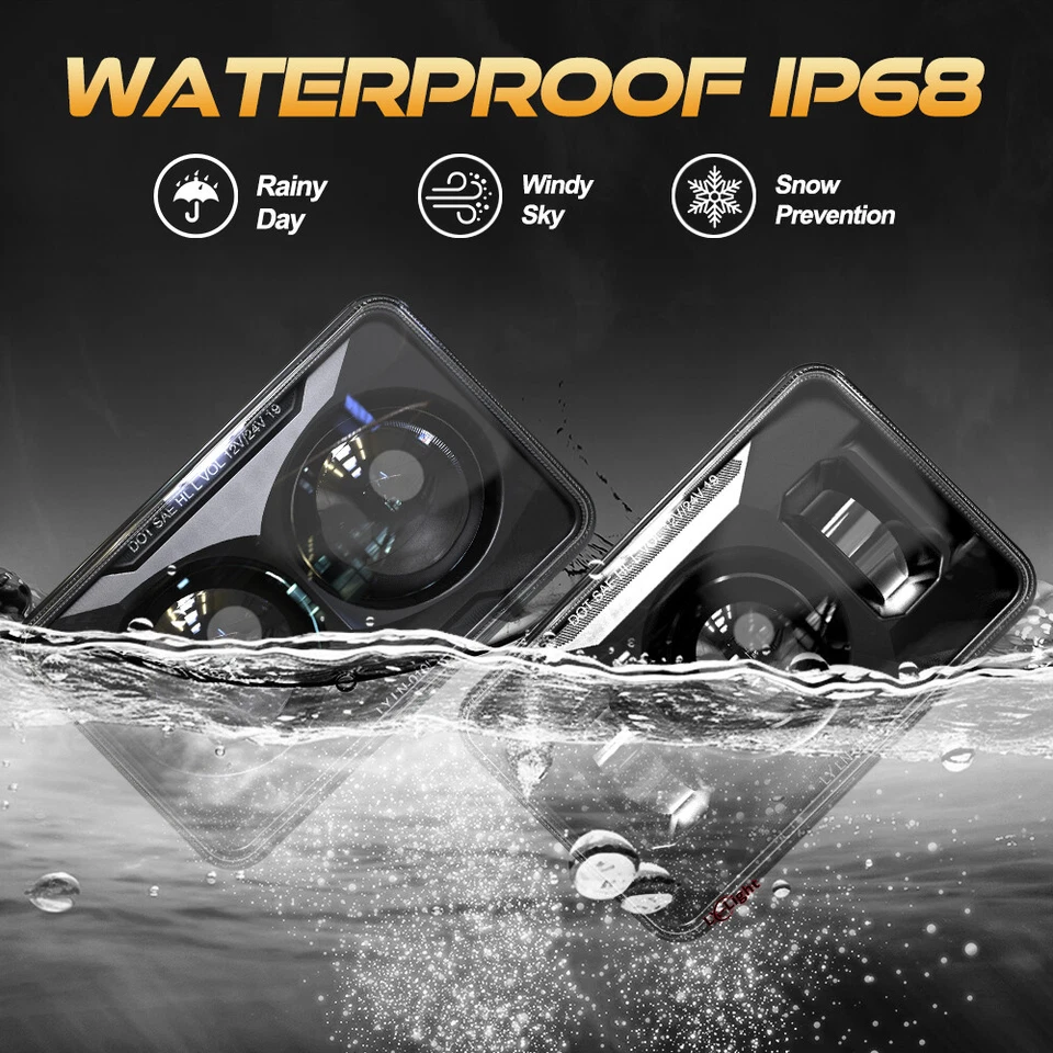 Brightest 4pcs 4x6" Led Headlights H4656 for Kenworth T400 T600A T800 W900 - Image 3 of 4