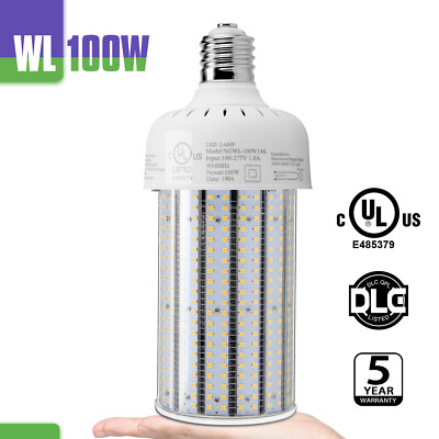 Led Corn Light 100W E39 Base UL  Listed Industrial Warehouse Bulbs - 6000K