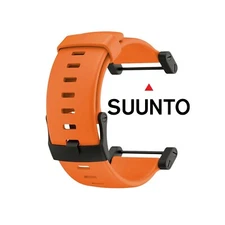 New 24mm SUUNTO Core Rubber Strap Orange Diver Watch Band PVD Adapter Set x1