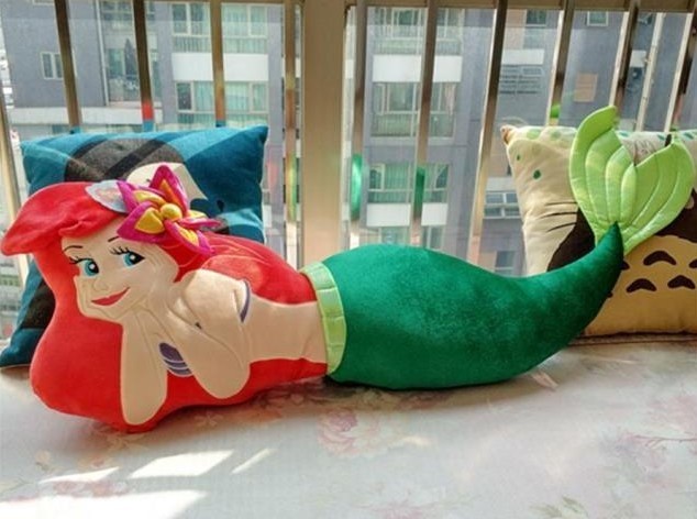 Nuevo Cojín Almohada Grande Disney Ariel Sirenita Cuerpo Huggy 110CM