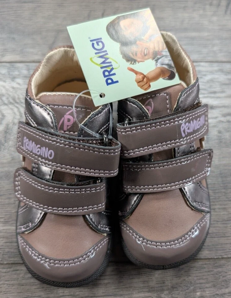 Ropa Bebé Niña Nuevo Primigi Talla 3.5 Taupe Simona Zapatillas Zapatos Foto 2 de 4