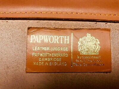 PAPWORTH English Tan Bridle Leather Briefcase / Portfolio PAPWORTH English Tan Bridle Leather Briefcase / Portfolio