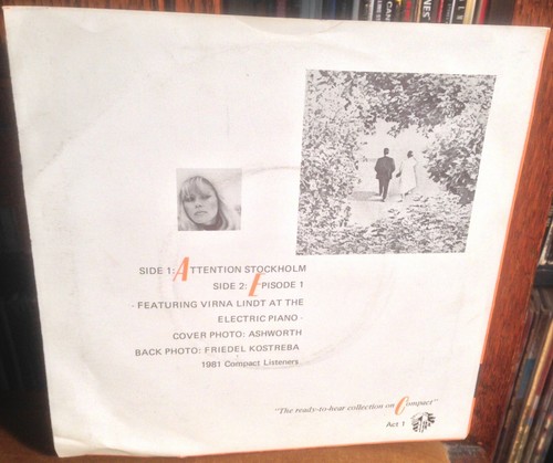 VIRNA LINDT attention stockholm*episode 1 1981 UK COMPACT PS 45 NEW WAVE POP - Picture 2 of 4