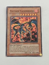 Yu-Gi-Oh Einzelkarte Finsterer Flackerdrache bespielt