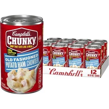  Chunky Soup, Old Fashioned Potato Ham Chowder, 18.8 Ounce Can (Pack O