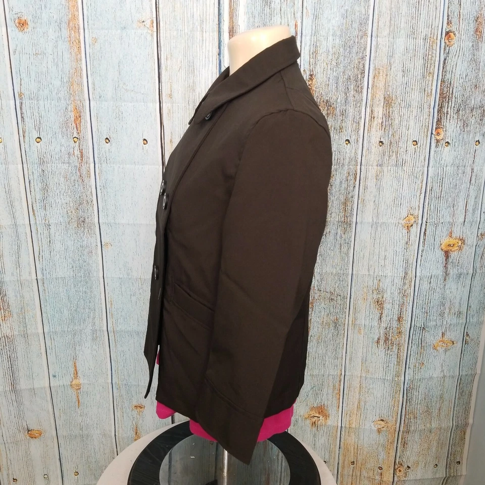 Baccini Jacket Womens Sz Medium Brown Premium Non-Iron Wool Blend NEW TAGS - Image 4 of 4