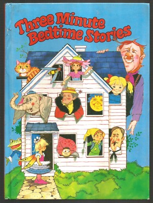 Vintage Children's Book ~ THREE MINUTE BEDTIME STORIES Jo Berriman