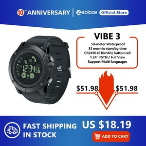 new zeblaze vibe 3 flagship rugged smartwatch