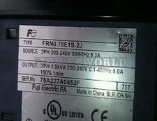 ONE USED FUJI FRN0.75E1S-2J 220V-0.75KW Inverter