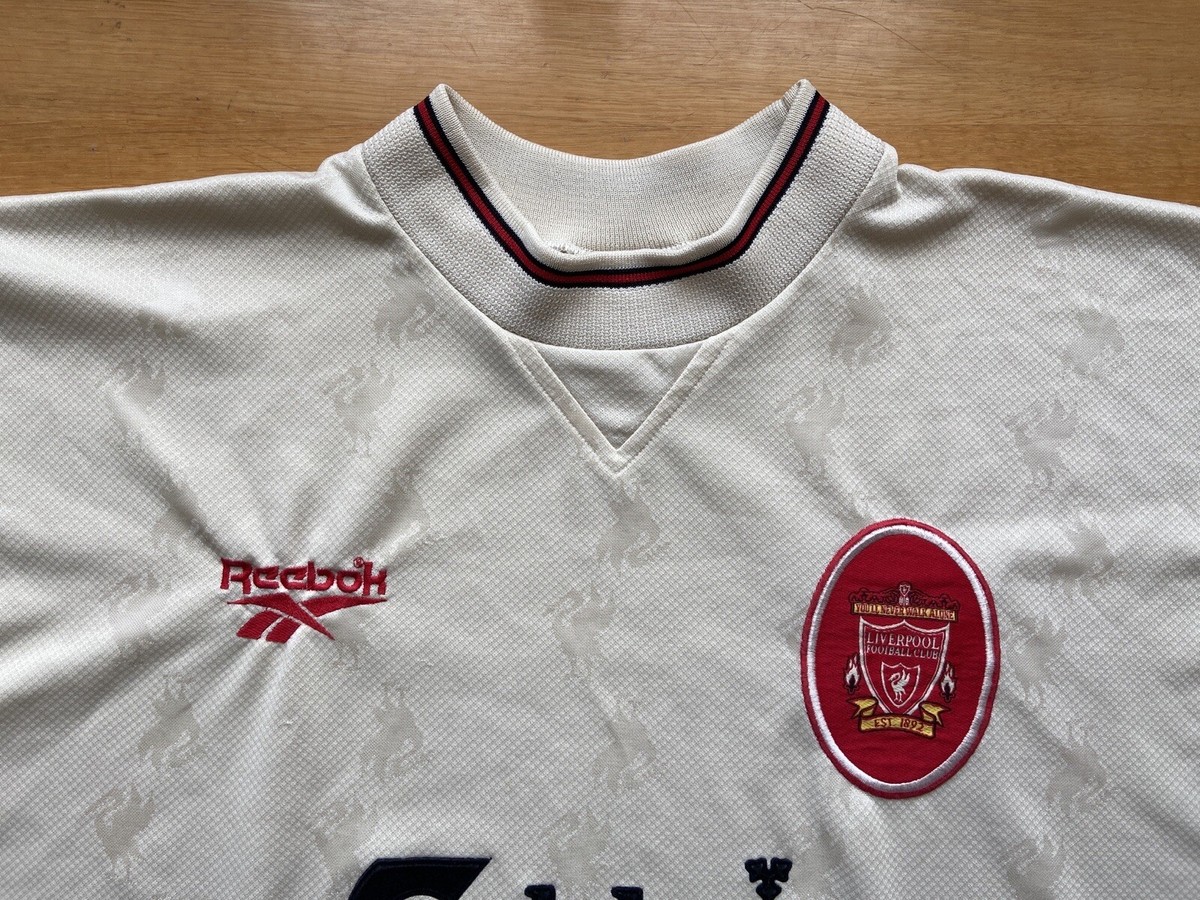 LIVERPOOL 1996 1997 AWAY FOOTBALL SHIRT SOCCER JERSEY REEBOK LIVERPOOL 1996 1997 AWAY FOOTBALL SHIRT SOCCER JERSEY REEBOK
