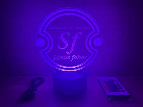LED Lampe RGB Logo Sonus Faber Cremona Venus Duett Konzert Man Cave Electa - Picture 7 of 10