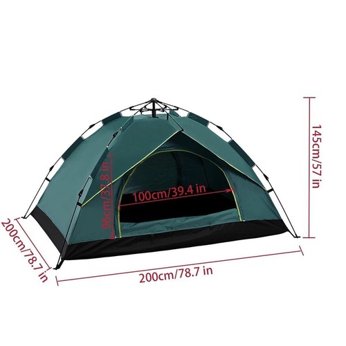 Waterproof Automatic 3-4 People Outdoor Instant PopUp Tent Camping Hiking Canopy - Picture 22 of 30