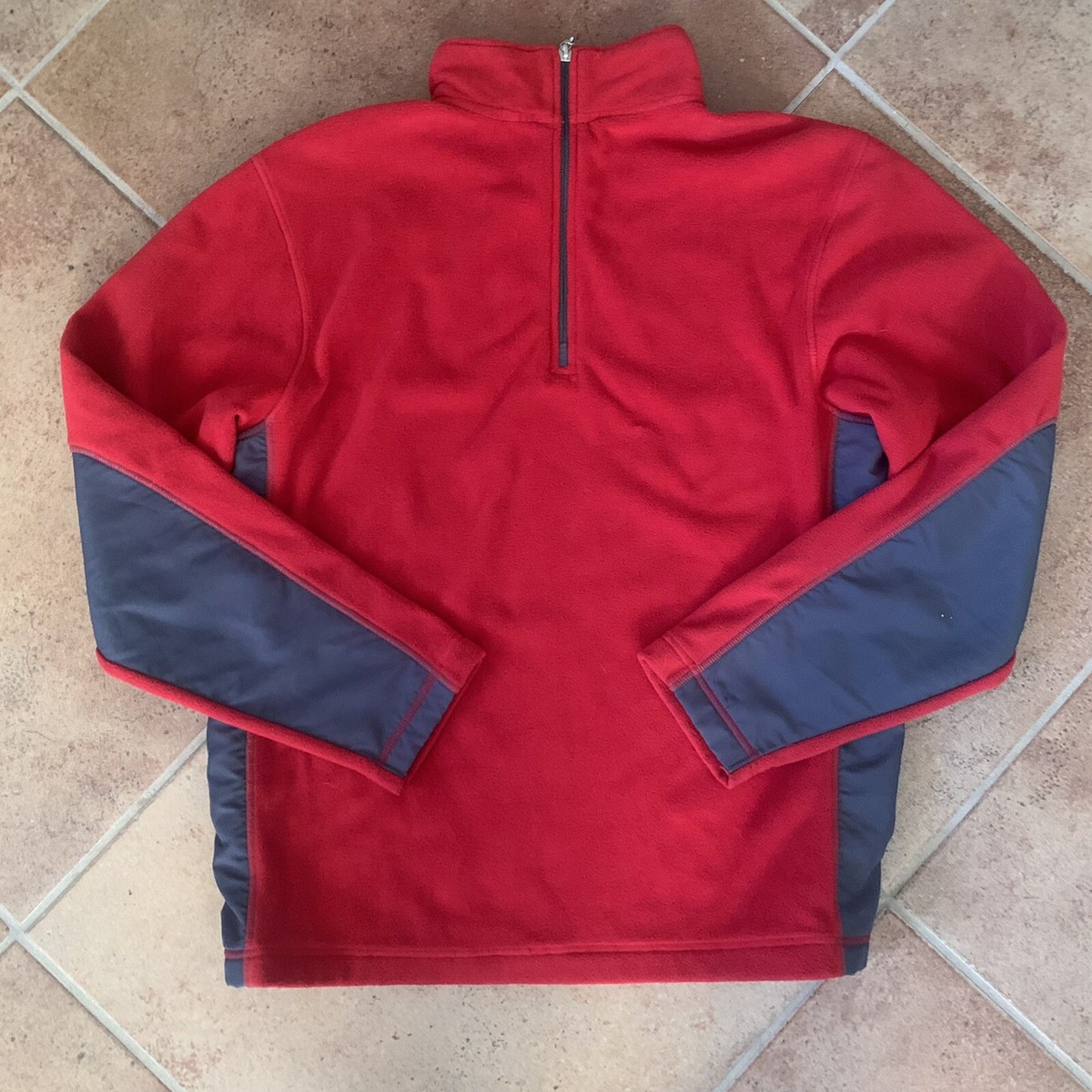 alo mens red 1/4 zip sweater pullover long sleeve Size Small | eBay