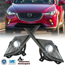 For 2016 2017 2018 2019 Mazda CX-3 CX3 LED Fog Lights Front Bumper Lamps Pair