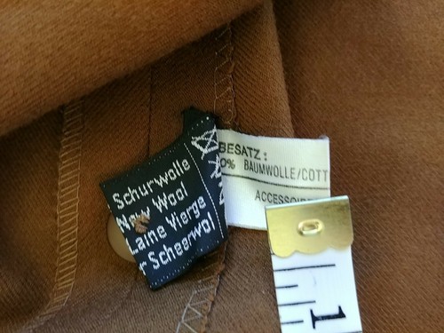Vintage Louis Feraud Skirt Medium Tobacco Midi Wrap Attached Belt West Germany - Picture 3 of 12