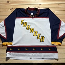 Vintage CCM Atlanta Thrashers Colorway Thunder NHL Jersey Size 2XL