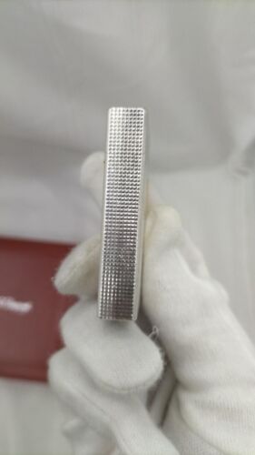 Encendedor de gas S.T.Dupont plateado Gatsby en funcionamiento con caja - Imagen 17 de 21