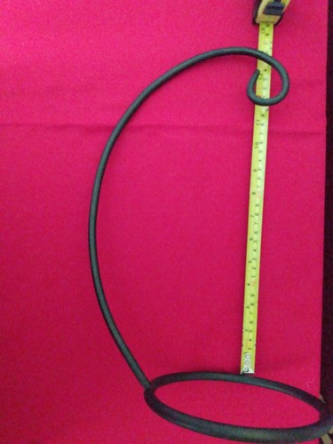 14" Wrought Iron Plant Hanger 3 Piece Set ~Arched Stand / Holder / Glass Planter - Picture 3 of 5