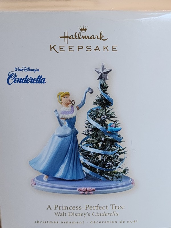 2008 HALLMARK Keepsake DISNEY A PRINCESS-PERFECT TREE Cinderella ORNAMENT - NEW