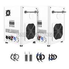 PAIDUN 2PCS White Cold Spark Machine DMX512 Remote Firework Sparkler Show Effect