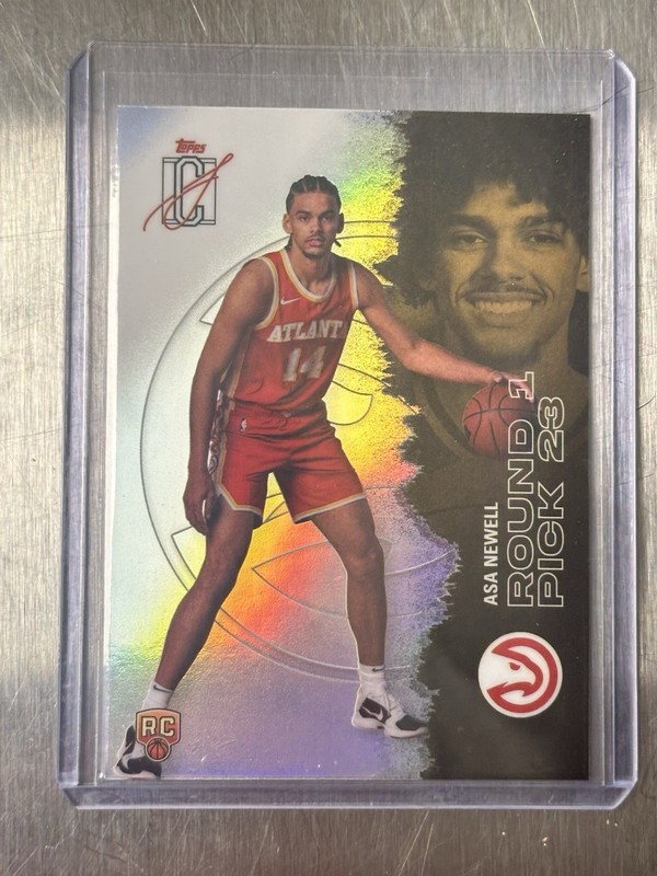 Topps Signature Class Asa Newell Rookie Refractor #119 Hawks