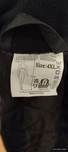 HYCOPROT Hi-Vis Class 3 Safety Jacket Size 4XL image 3