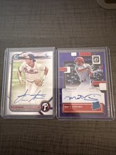 Phillies Auto Mini-lot: Gavin Tonkel 1st Bowman And Matt Vierling /88