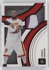 2022 Panini Immaculate WWE Superstar Swatches Red 20/25 Angelo Dawkins a8r