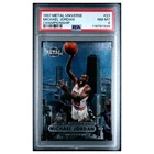 MICHAEL JORDAN #23 psa 8 1997-98 Metal universe championship Basketball Card NBA