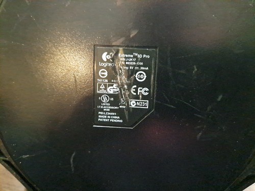 Logitech Extreme 3D Pro Joystick Flight Simulator Controller J-UK17 X3D PC USB - Picture 5 of 8