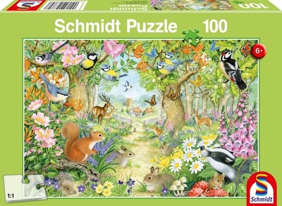 Puzzle Schmidt Spiele Tiere im Wald 100 Teile 100 Teile