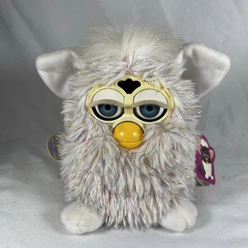 Vintage Furby Tiger Electronics Champagne Glitter Sparkle Blue Eyes 70-800 Works