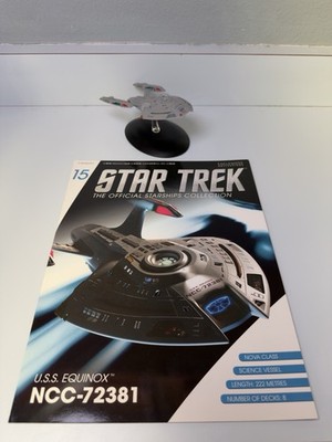 Eaglemoss Star Trek #15 USS Equinox NCC-72381 Nova Class + Magazine