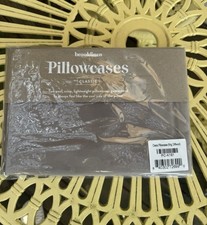 NWT Authentic Brooklinen Classic Percale 2 King Driftwood Cotton Pillowcases 69