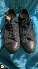 Converse All  Stars  Chuck Taylors Black On Black  9K1605M88