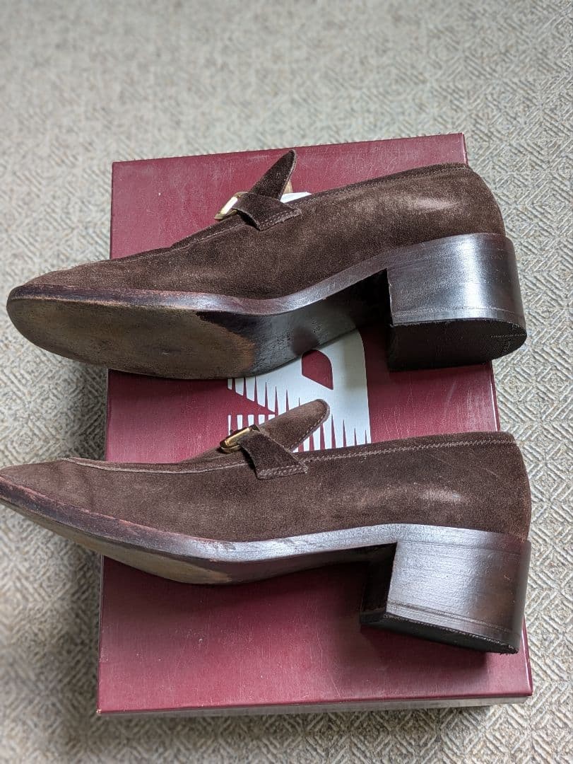 Gucci Horsebit Loafers Gold Hardware Brown Suede Size 36 About US 6 For Women thumbnail 7