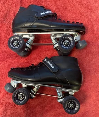 Riedell USA Roller Skates Size 10 w/ Snyder Imperial Plates and Bones Swiss