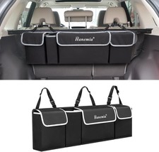 Trunk Organizer and Storage, Backseat Hanging Organizer for SUV, Truck-Black