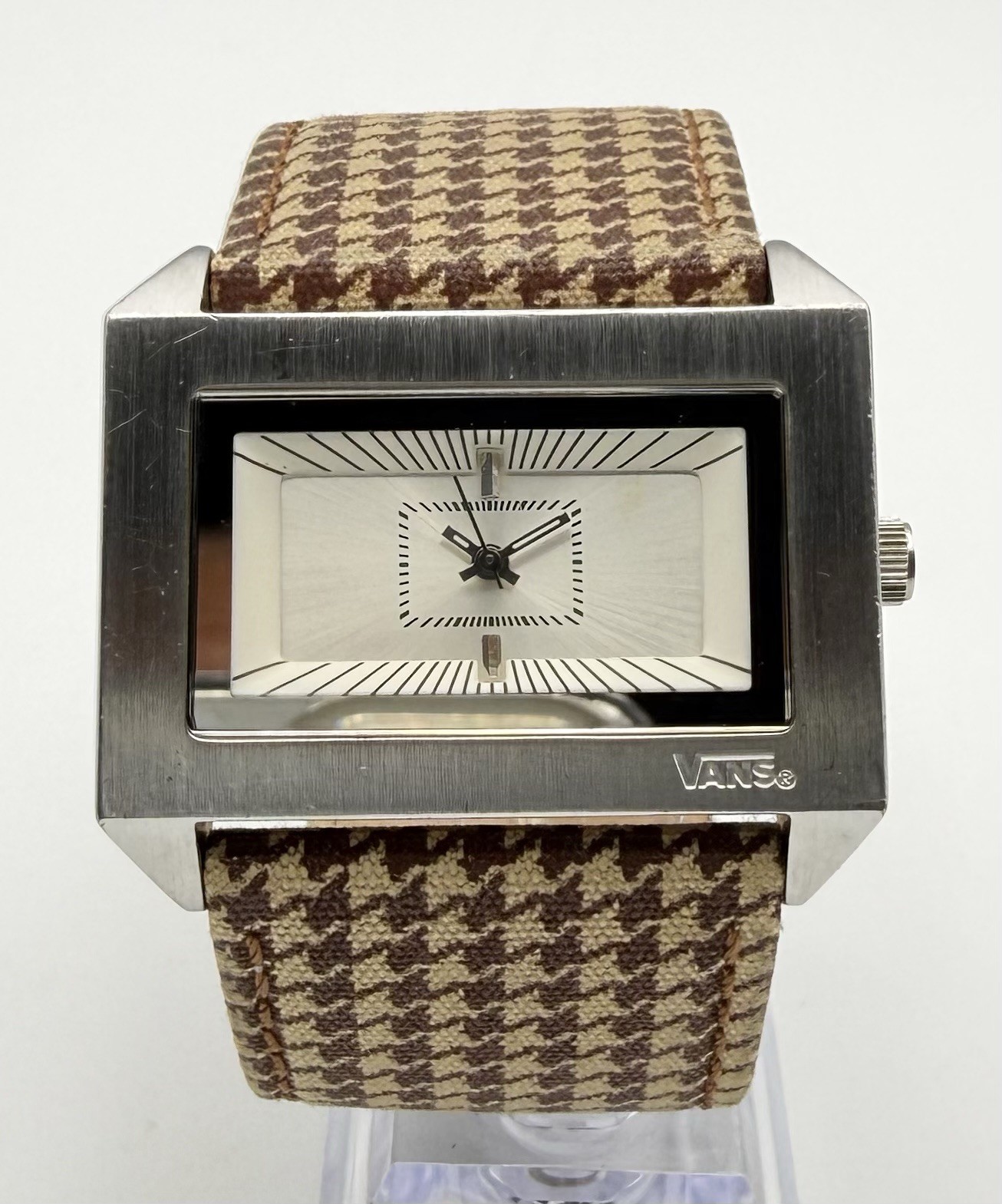 Vans Off The Wall Rectangular Watch Brown Leather… - image 1