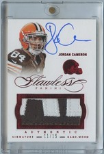 Jordan Cameron 2014 Flawless #50 Ruby Patch 11/15 GAME USED Cleveland Browns