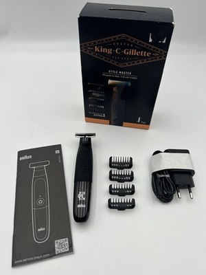 King C. Gillette Style Master Barttrimmer mit 4D-Klinge & 4 Aufsätzen