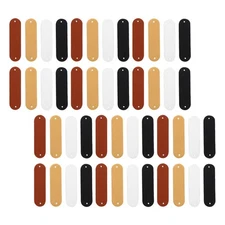  120 PCS Blank Tags with String Fabric Labels for Handmade Items Clothes Sewing