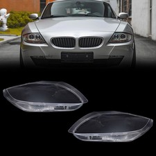 For 2003-2008 BMW Z4 E85 Clear Left & Right Pair Headlight Cover Headlamp Lens