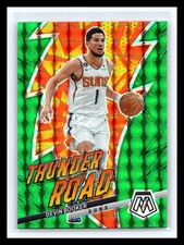 2022-23 Devin Booker  Mosaic Thunder Road Green Prizm Holo # 2