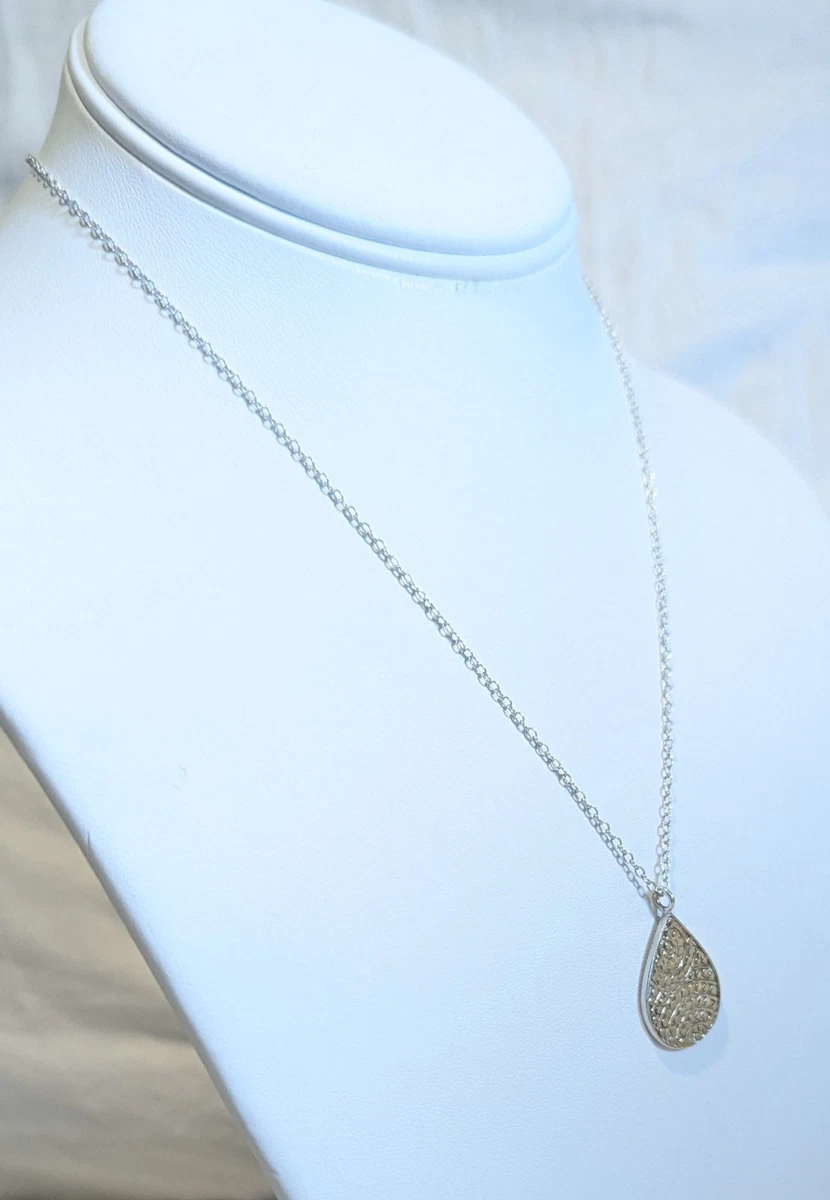 Collier Anna Beck - Vermeil Et Quartz Fumé - Pierres Carrées - Occasion - Fabriqué En France