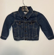 Old Navy Toddler Girl's Blue Denim Jean Jacket Size 3T Medium Wash