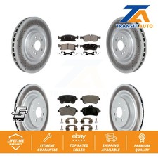 Front Rear Coat Disc Brake Rotors Ceramic Pad Kit For Mercedes-Benz GLS450 ML250