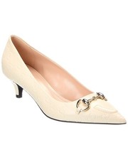 Gucci Horsebit Gg Leather Pump Women's