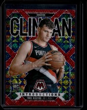 2024-25 Mosaic Basketball Donovan Clingan #11 Introductions Fast Break Red /99