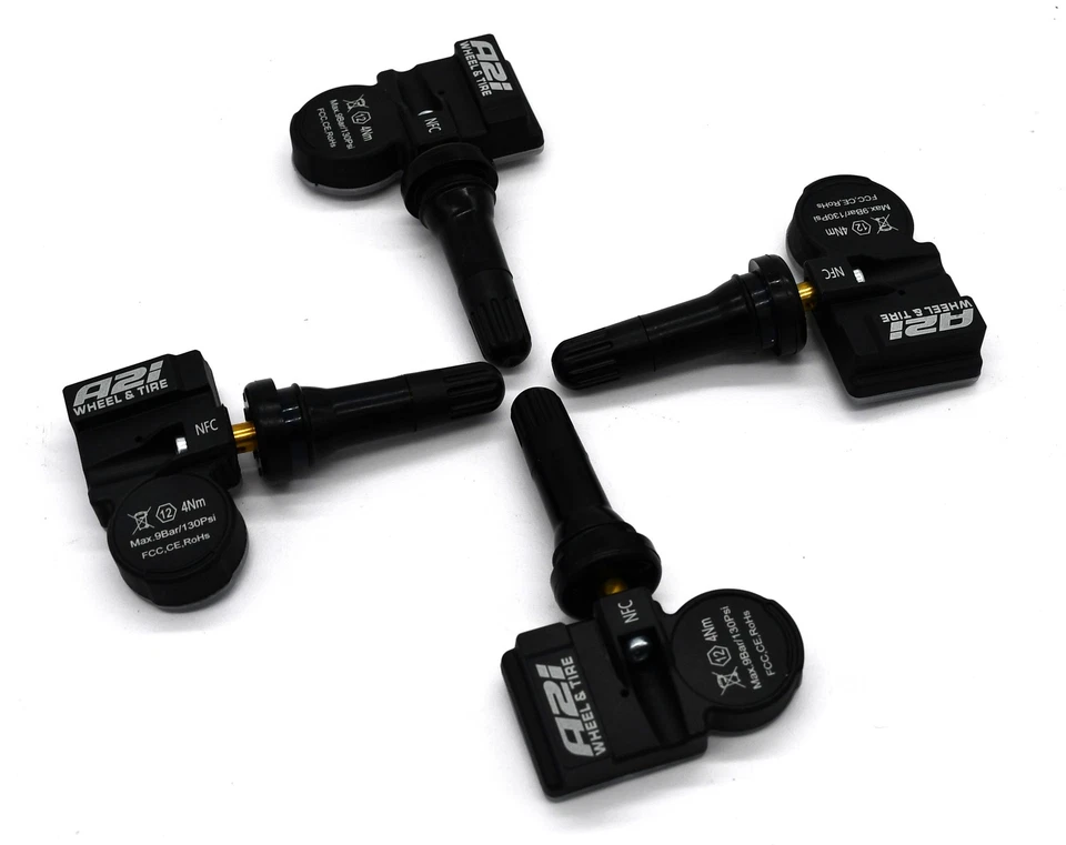 Juego 4 sensores de presión de neumáticos TPMS 433 MHZ goma para 09-16 Mazda 3 (BL/BP) Foto 3 de 4